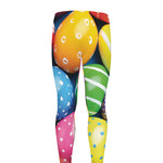 Colorful Easter Eggs Print Men's leggings