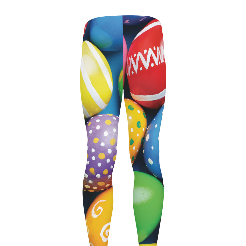 Colorful Easter Eggs Print Men's leggings