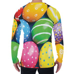 Colorful Easter Eggs Print Men's Long Sleeve T-Shirt