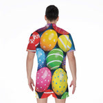 Colorful Easter Eggs Print Men's Rompers