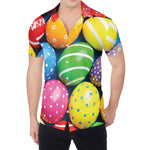 Colorful Easter Eggs Print Men's Shirt