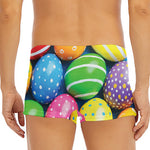 Colorful Easter Eggs Print Men's Short Boxer Briefs