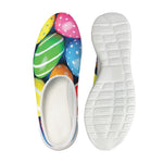 Colorful Easter Eggs Print Mesh Casual Shoes