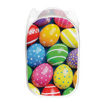 Colorful Easter Eggs Print Mesh Laundry Hamper