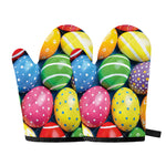 Colorful Easter Eggs Print Oven Mitts