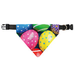 Colorful Easter Eggs Print Over The Collar Dog Bandana