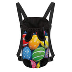 Colorful Easter Eggs Print Pet Carrier Backpack
