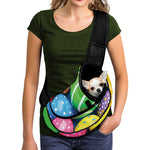 Colorful Easter Eggs Print Pet Sling Carrier