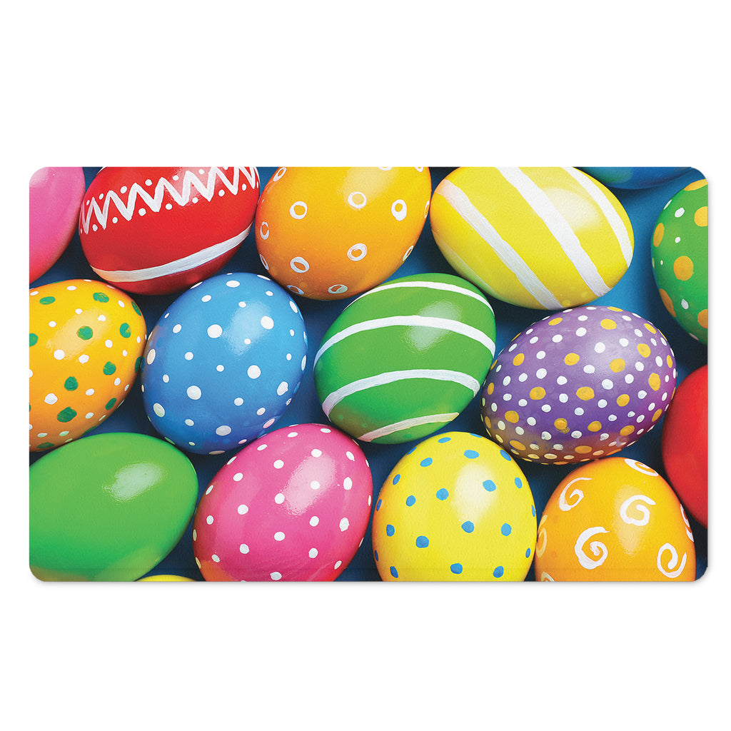 Colorful Easter Eggs Print Polyester Doormat