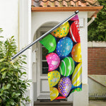 Colorful Easter Eggs Print Polyester Flag