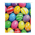 Colorful Easter Eggs Print Polyester Shower Curtain