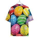 Colorful Easter Eggs Print Rayon Hawaiian Shirt