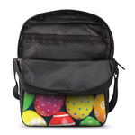 Colorful Easter Eggs Print Rectangular Crossbody Bag