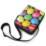 Colorful Easter Eggs Print Rectangular Crossbody Bag
