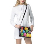 Colorful Easter Eggs Print Shoulder Handbag