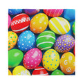 Colorful Easter Eggs Print Silk Bandana