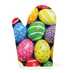 Colorful Easter Eggs Print Single Oven Mitt