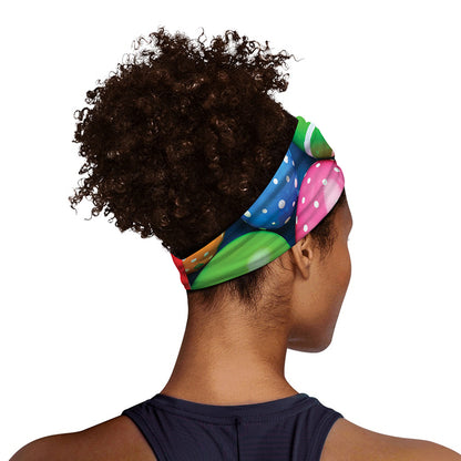Colorful Easter Eggs Print Sports Headband