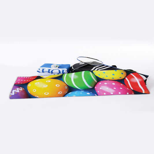 Colorful Easter Eggs Print Sports Towel