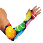 Colorful Easter Eggs Print Sun Protection Arm Sleeves
