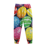 Colorful Easter Eggs Print Sweatpants
