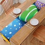 Colorful Easter Eggs Print Table Runner