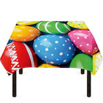 Colorful Easter Eggs Print Tablecloth