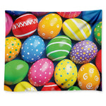 Colorful Easter Eggs Print Tapestry