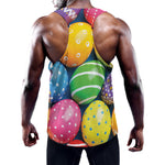 Colorful Easter Eggs Print Training Tank Top