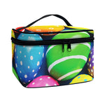 Colorful Easter Eggs Print Travel Makeup Bag