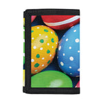 Colorful Easter Eggs Print Trifold Wallet