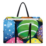 Colorful Easter Eggs Print Utility Tote Bag