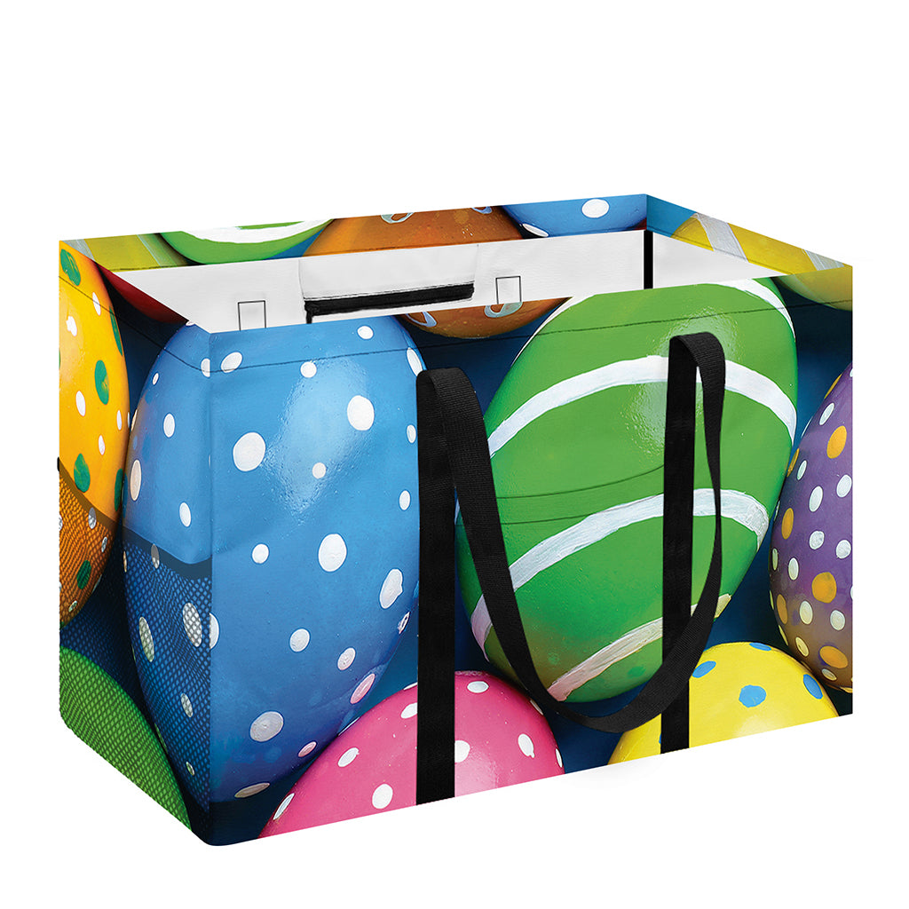 Colorful Easter Eggs Print Utility Tote Bag