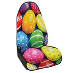 Colorful Easter Eggs Print Waterproof Car Seat Cover