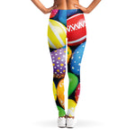 Colorful Easter Eggs Print Women's Leggings