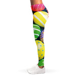 Colorful Easter Eggs Print Women's Leggings