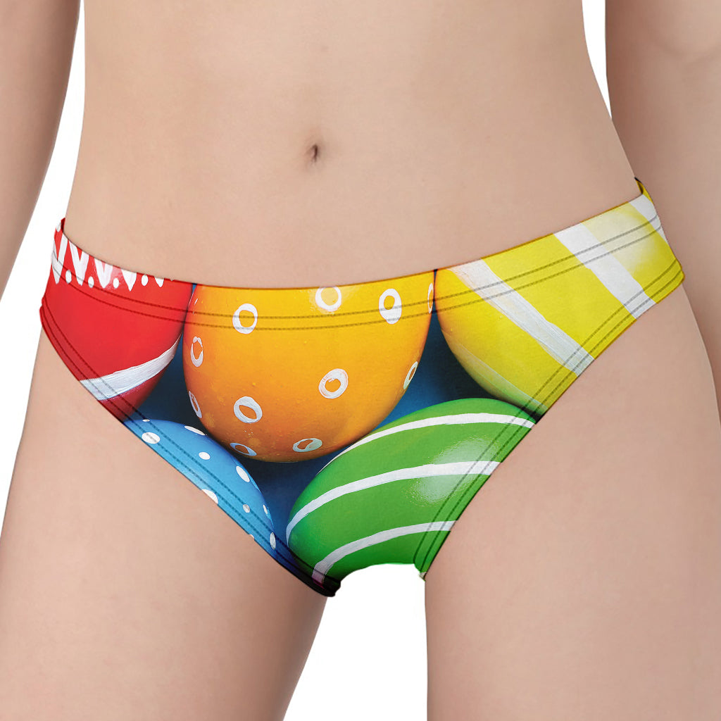 Colorful Easter Eggs Print Women's Panties