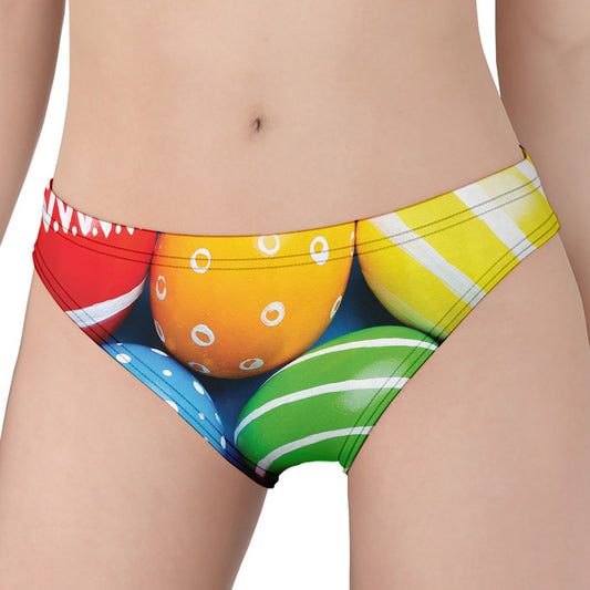 Colorful Easter Eggs Print Women's Panties