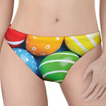 Colorful Easter Eggs Print Women's Thong