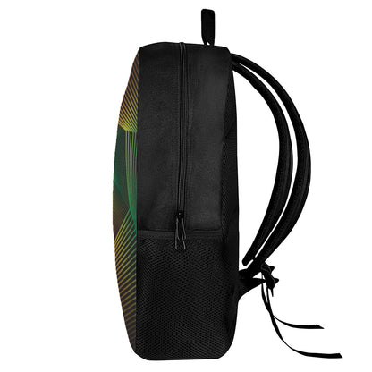 Colorful EDM Geometric Print 17 Inch Backpack