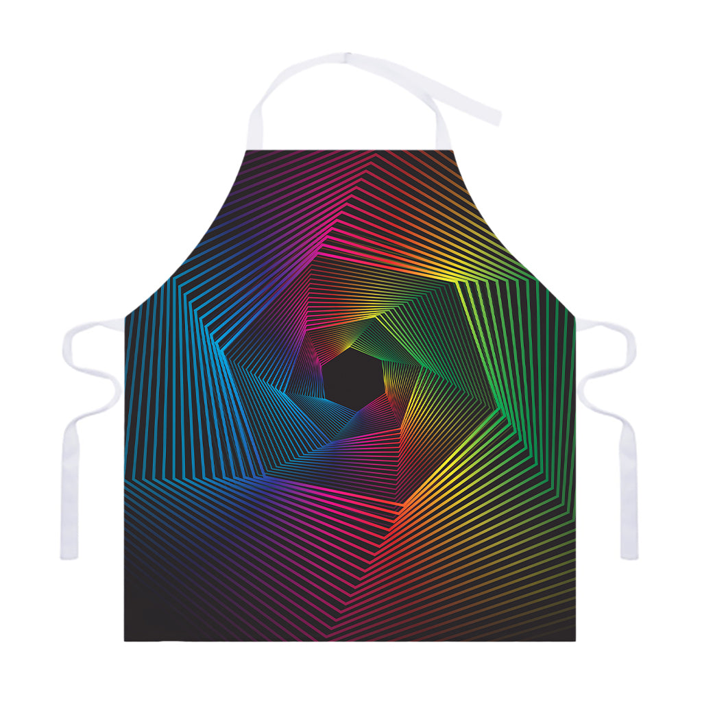 Colorful EDM Geometric Print Adjustable Apron