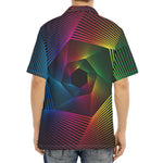 Colorful EDM Geometric Print Aloha Shirt