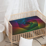 Colorful EDM Geometric Print Baby Crib Sheet