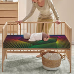 Colorful EDM Geometric Print Baby Crib Sheet
