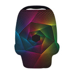 Colorful EDM Geometric Print Baby Seat Cover