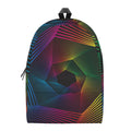 Colorful EDM Geometric Print School Backpack