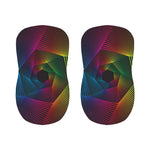 Colorful EDM Geometric Print Bar Stool Covers