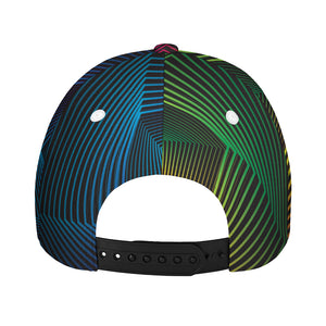 Colorful EDM Geometric Print Baseball Cap