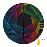 Colorful EDM Geometric Print Basketball