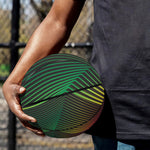 Colorful EDM Geometric Print Basketball